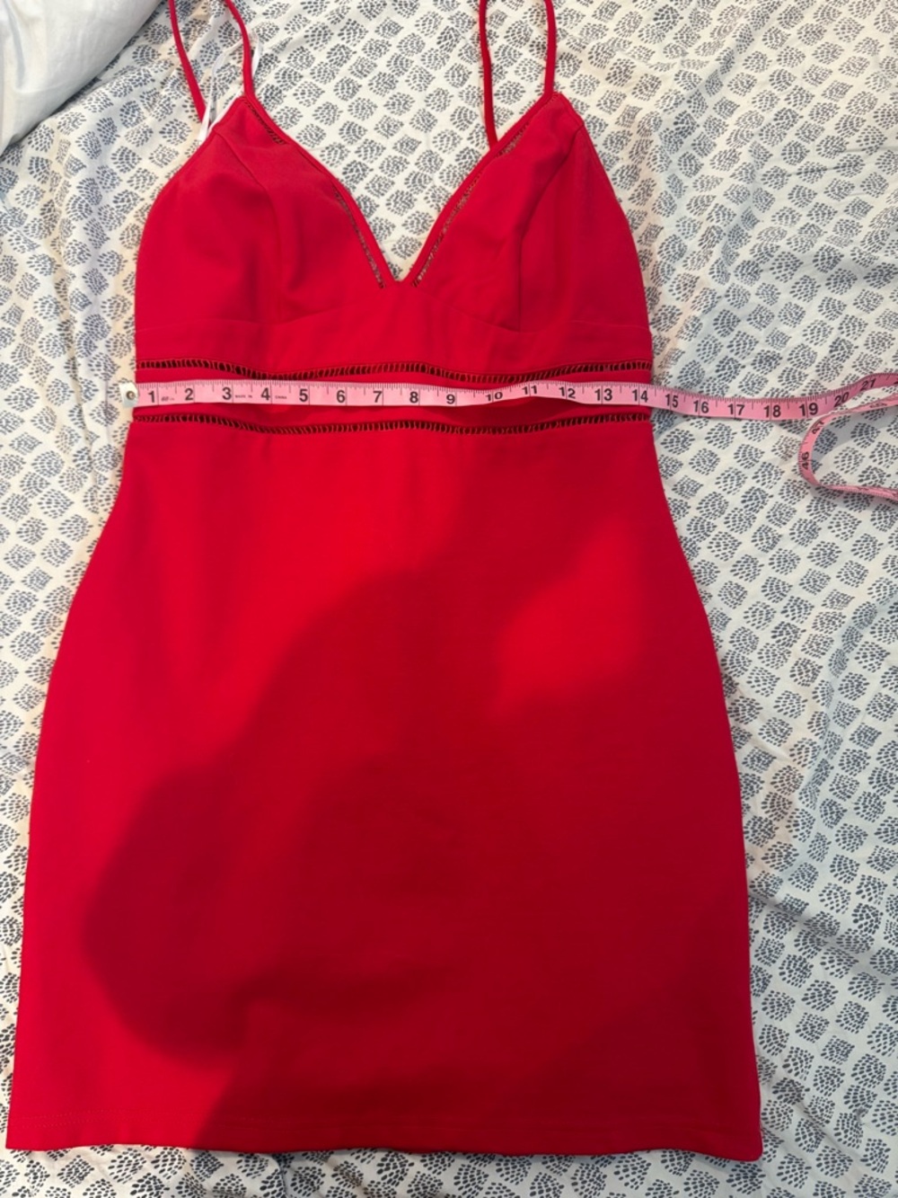 Lulu's Red Spaghetti Strap Bodycon Dress
